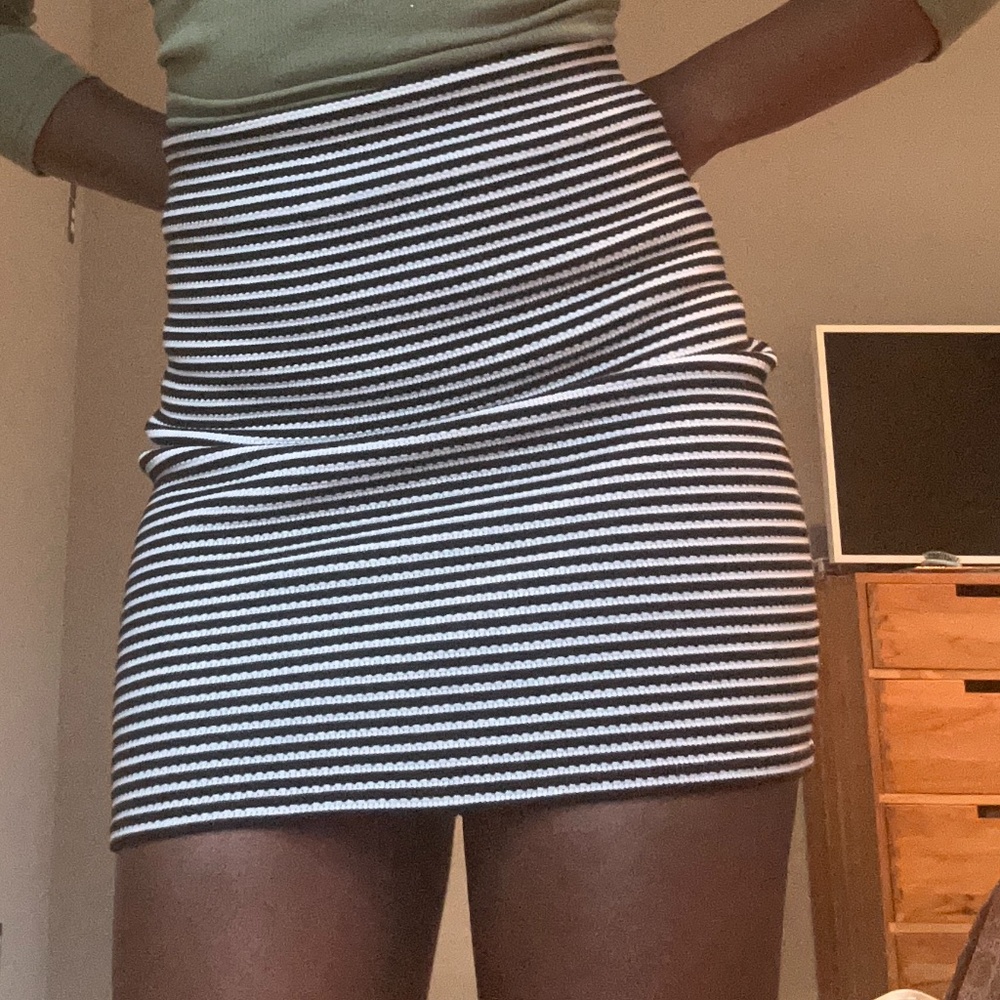 Theory pinstripe mini skirt